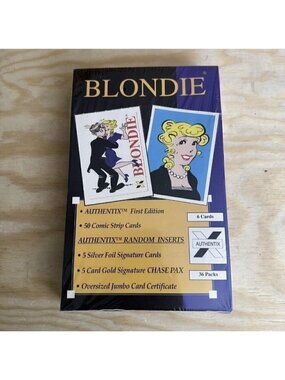 1995 Authentix Blondie First Edition Trading Card Sealed Booster Box 36 Packs